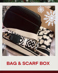 Black Bag/Scarf and 2 Bag Straps Christmas Box
