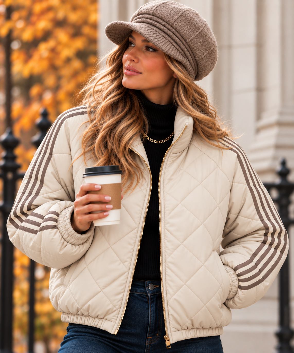 Tamara Bomber Jacket Biscuit