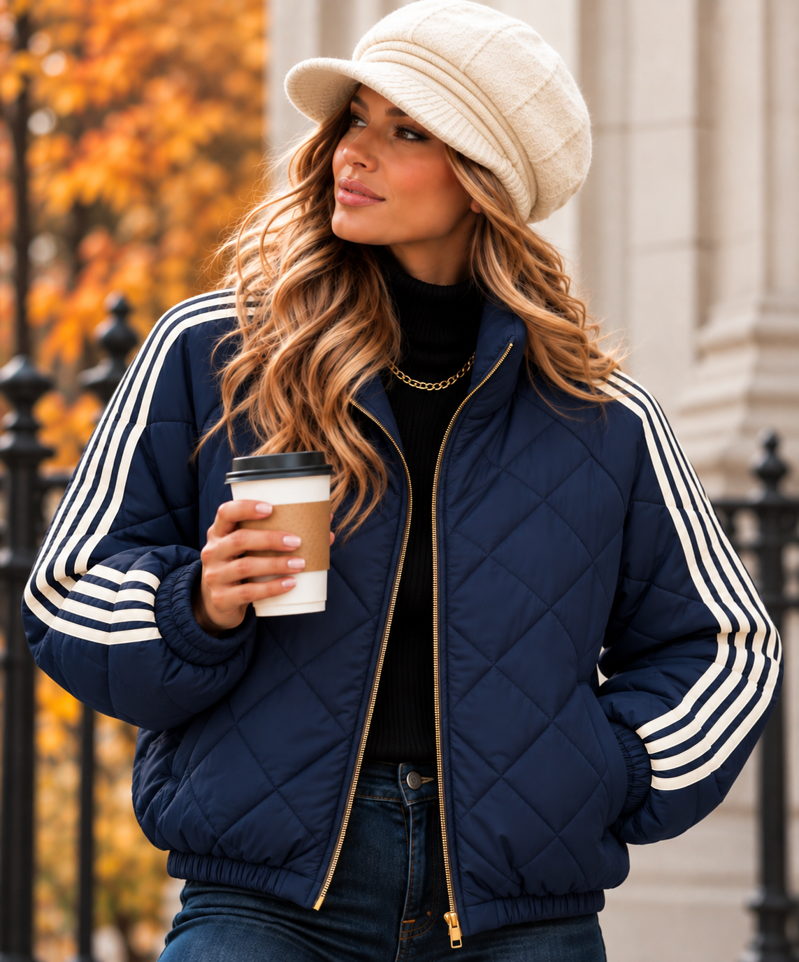 Tamara Bomber Jacket Navy