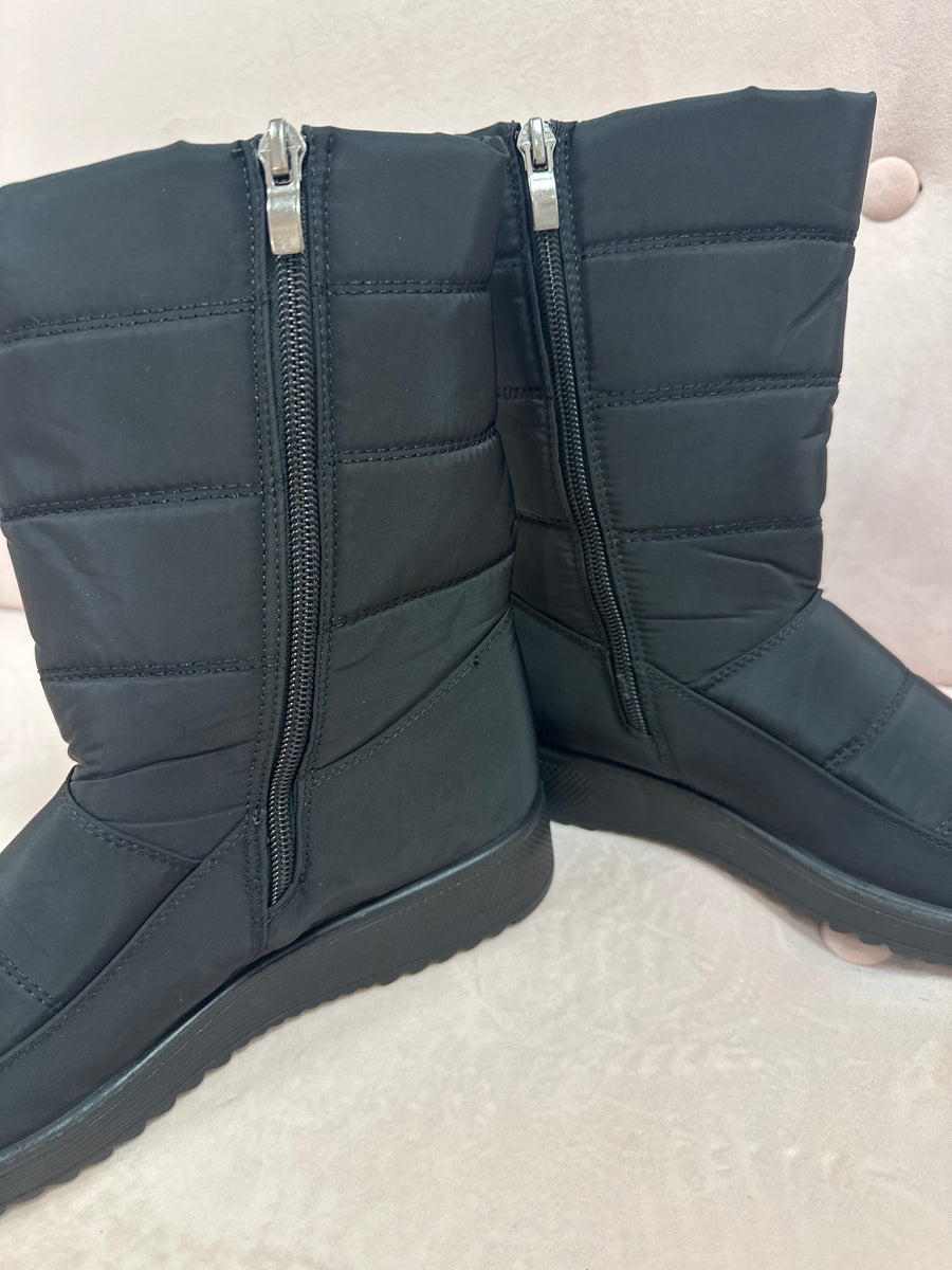 Quilted Midi Boot