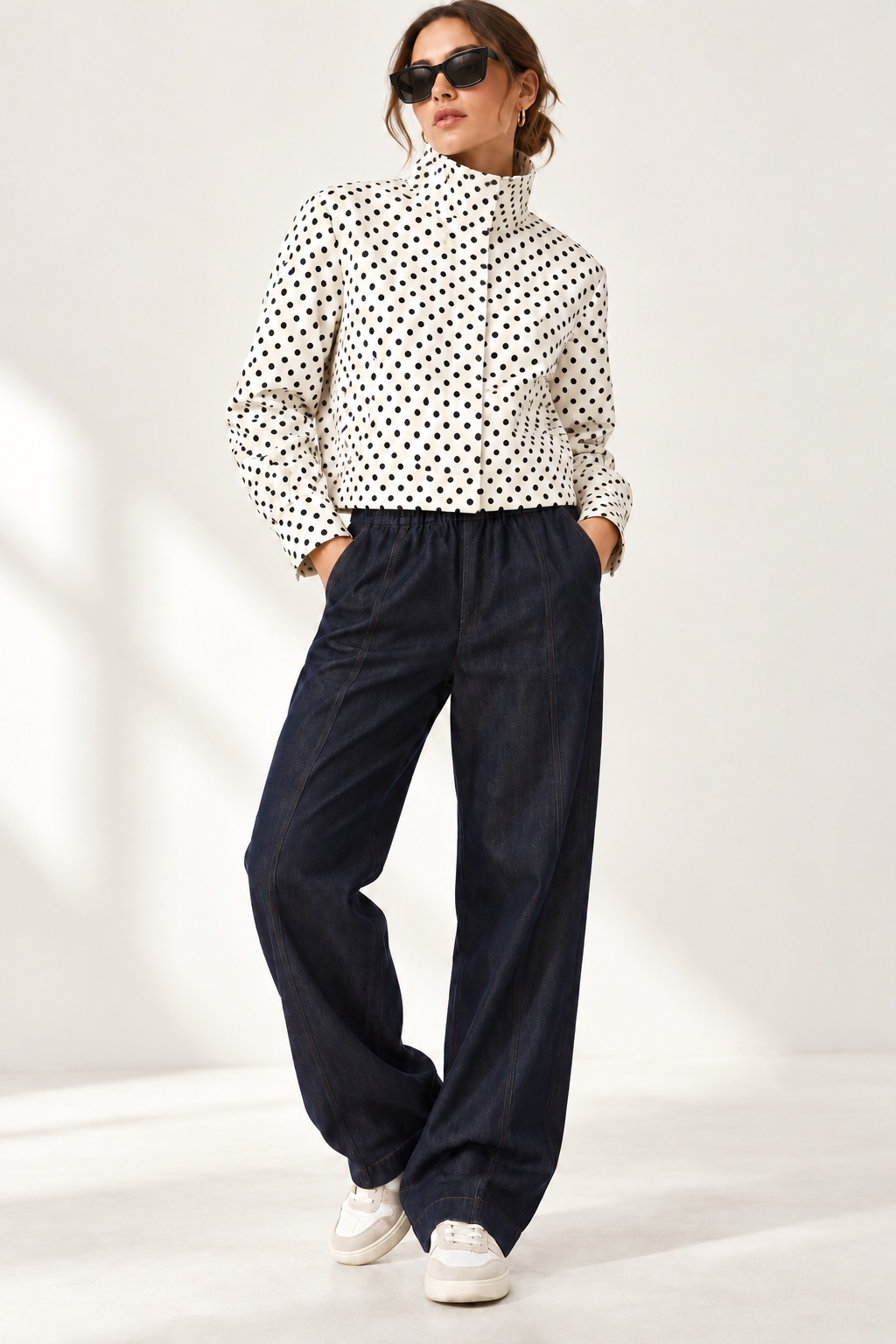 Jenny Lightweight Jacket White/Black