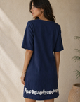 Aruba Dress Navy/White