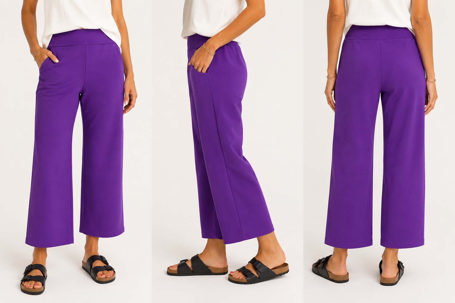 Scuba Crop Jogger Purple
