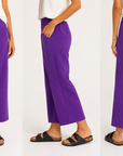 Scuba Crop Jogger Purple