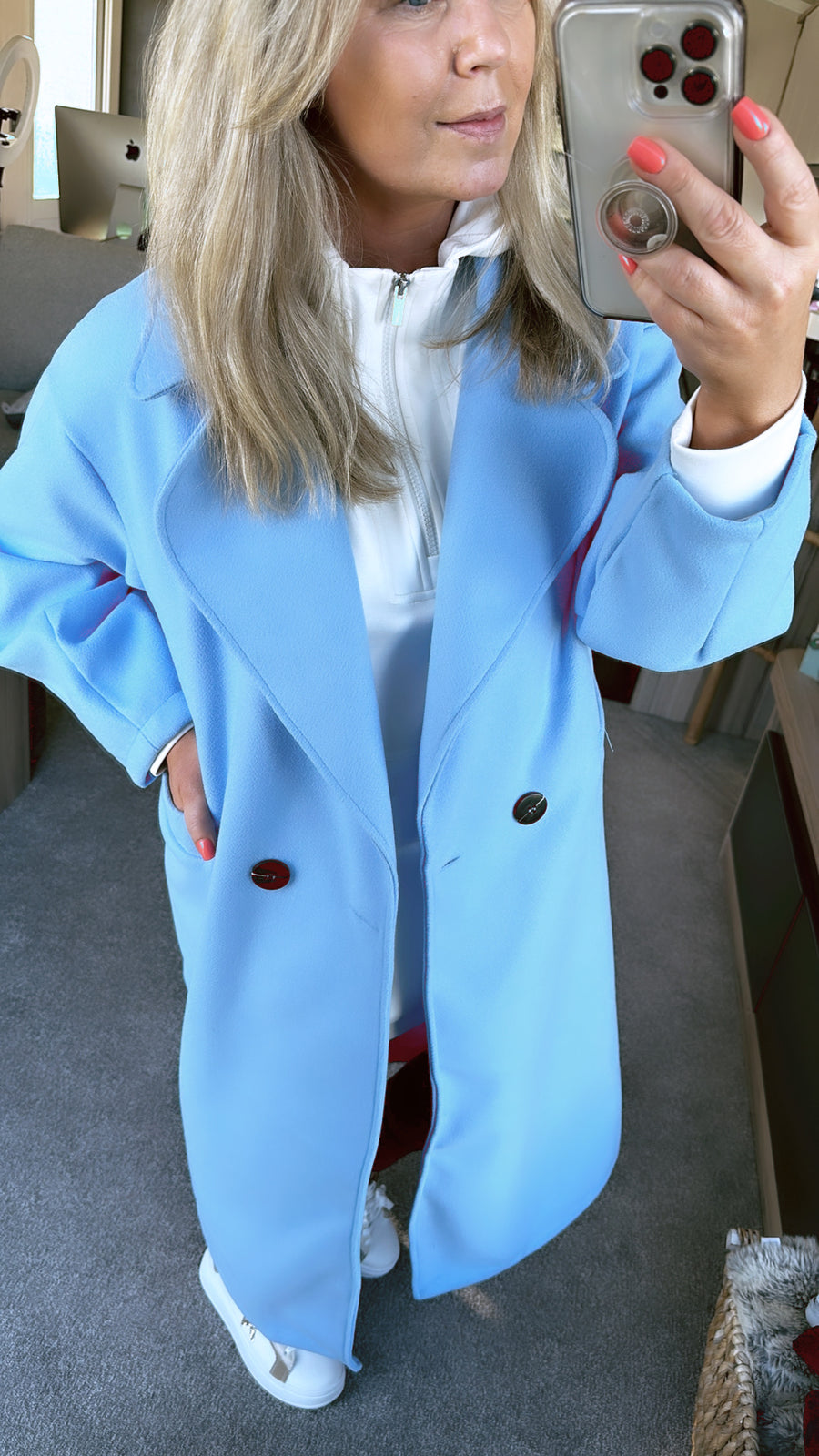 Clara Coat Blue