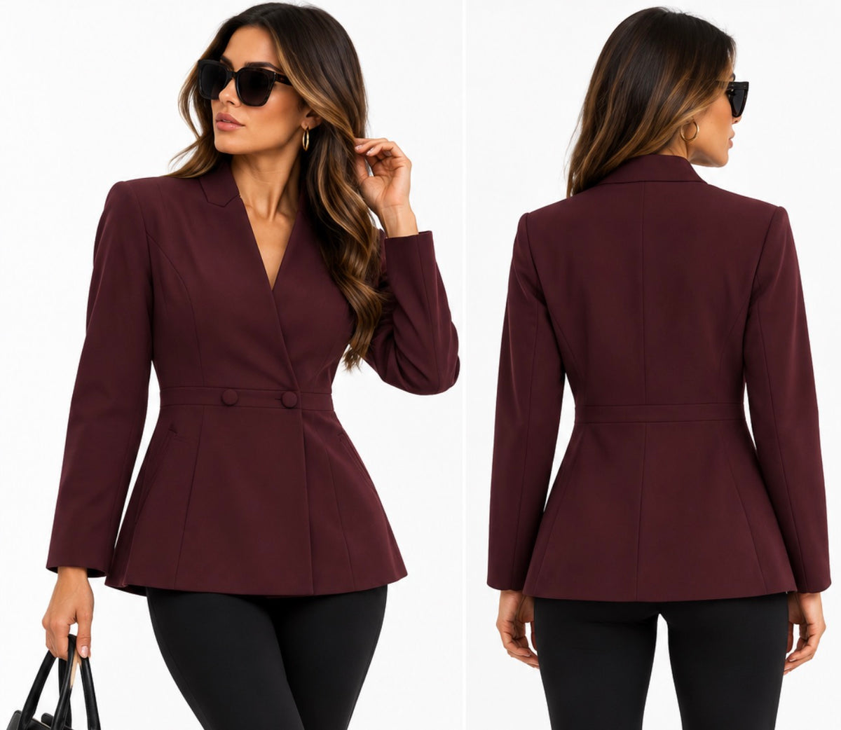Carly Blazer Plum