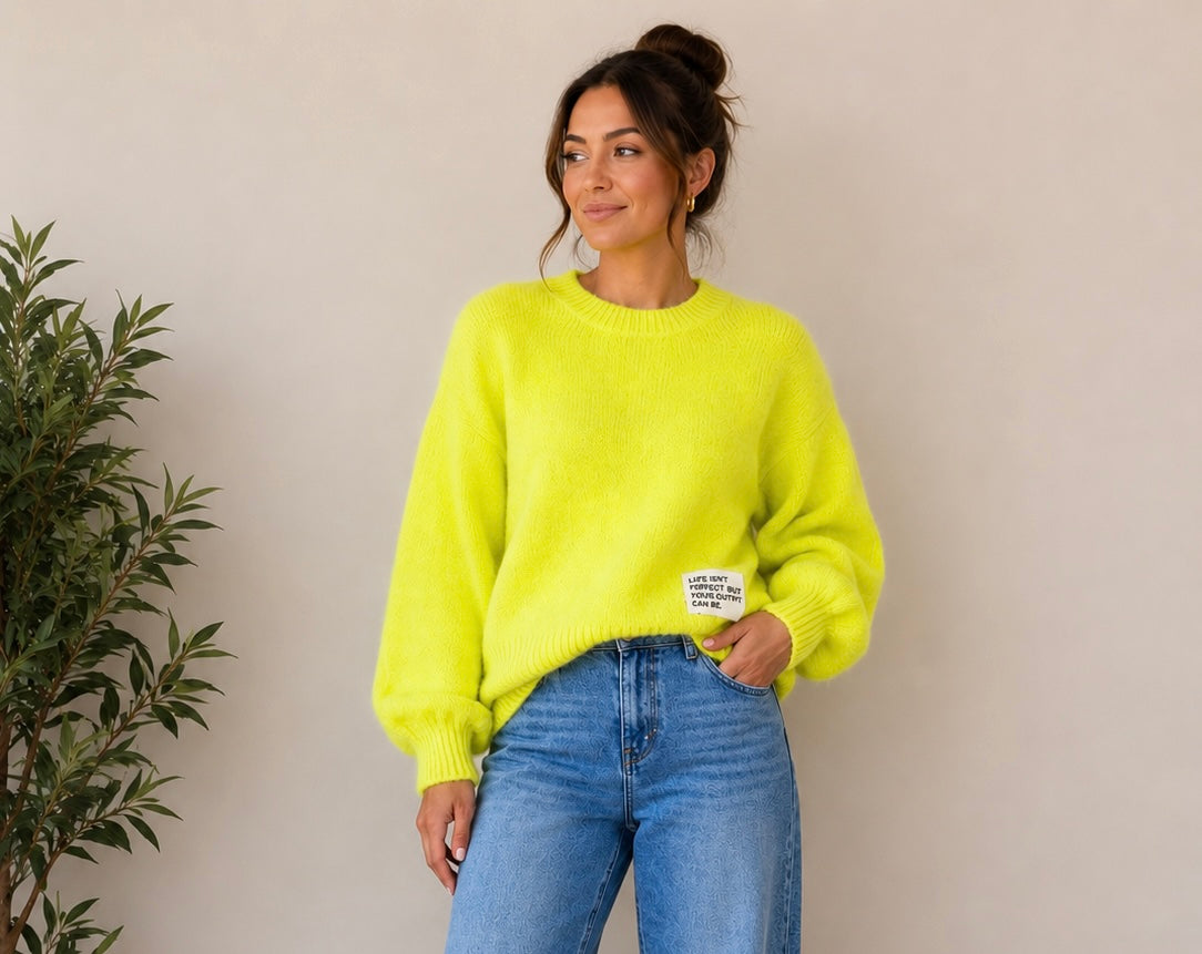 Freya Neon Yellow Sweater