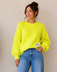 Freya Neon Yellow Sweater