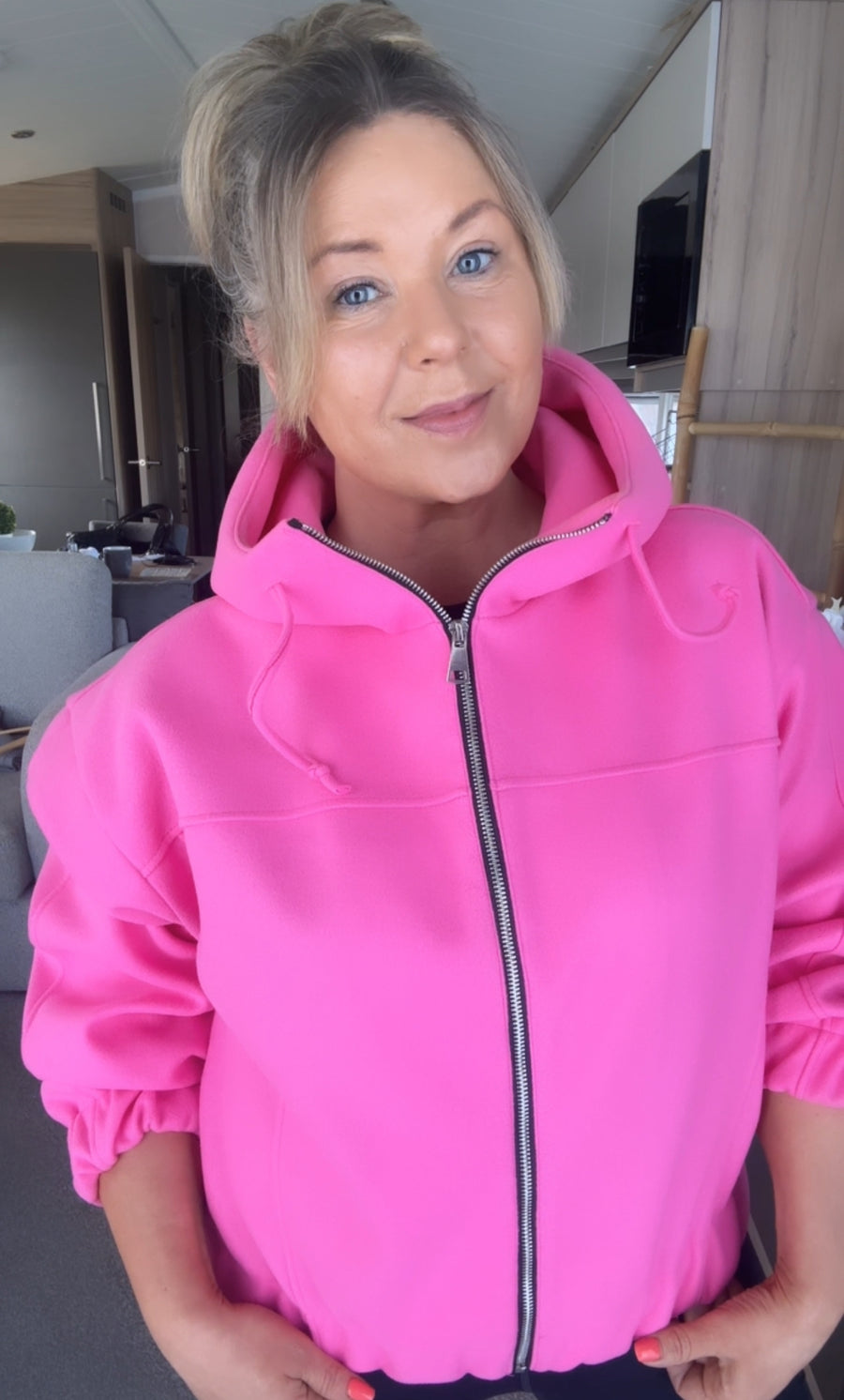 Susan Zip Jacket Pink