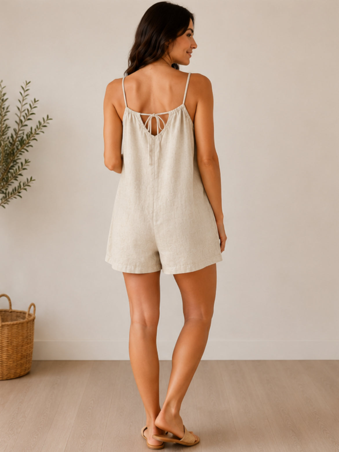 Pippa Playsuit Beige