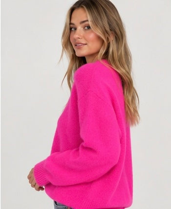Neon Pink Luxe Knit