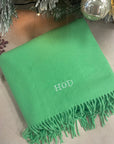 Long Personalised Scarf Lime Green