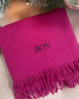 Long Personalised Scarf Fuchsia