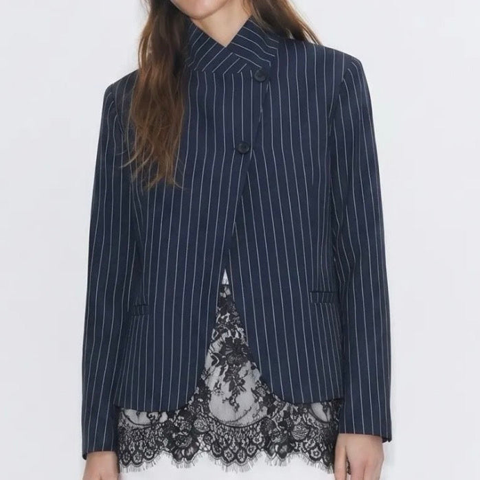 Penney Pinstripe Blazer