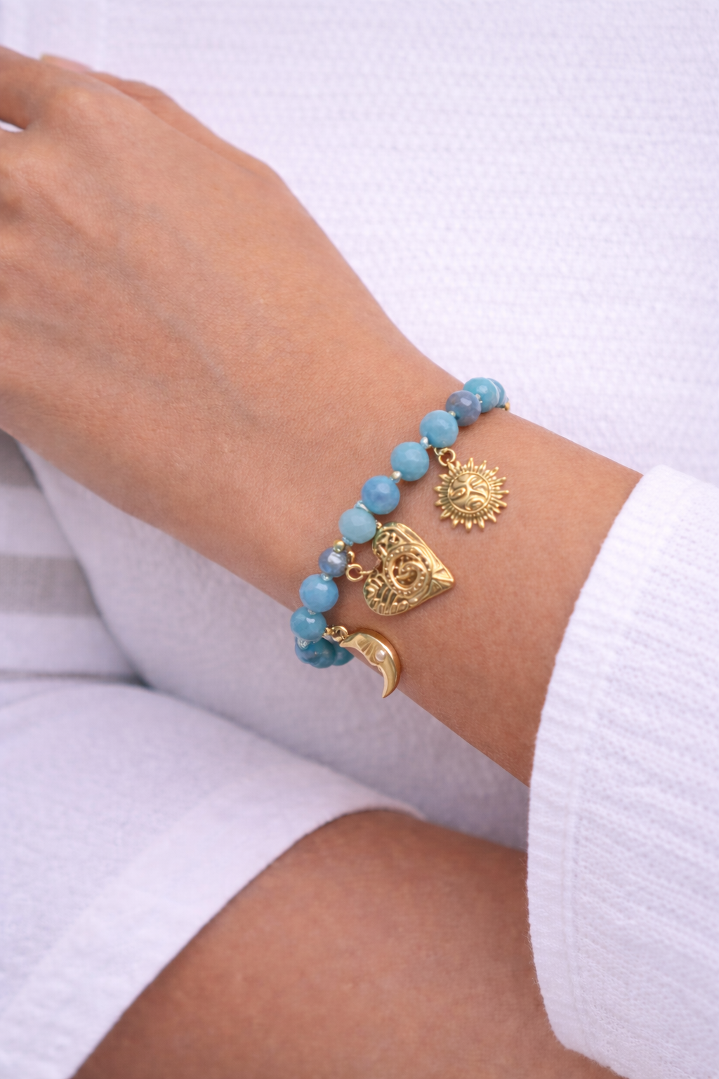 Blue Charm Bracelet