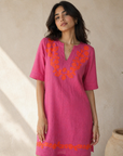 Aruba Dress Pink/Orange