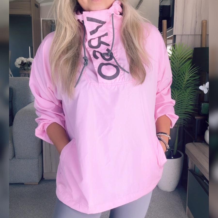 Walking 1/4 Zip Baby Pink