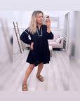 Santorini Midi Dress Black