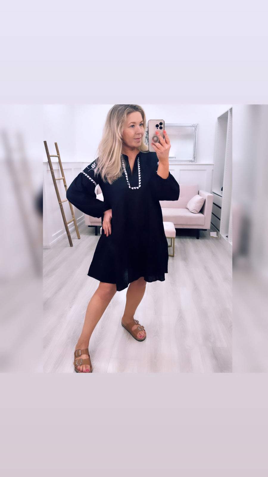 Santorini Midi Dress Black