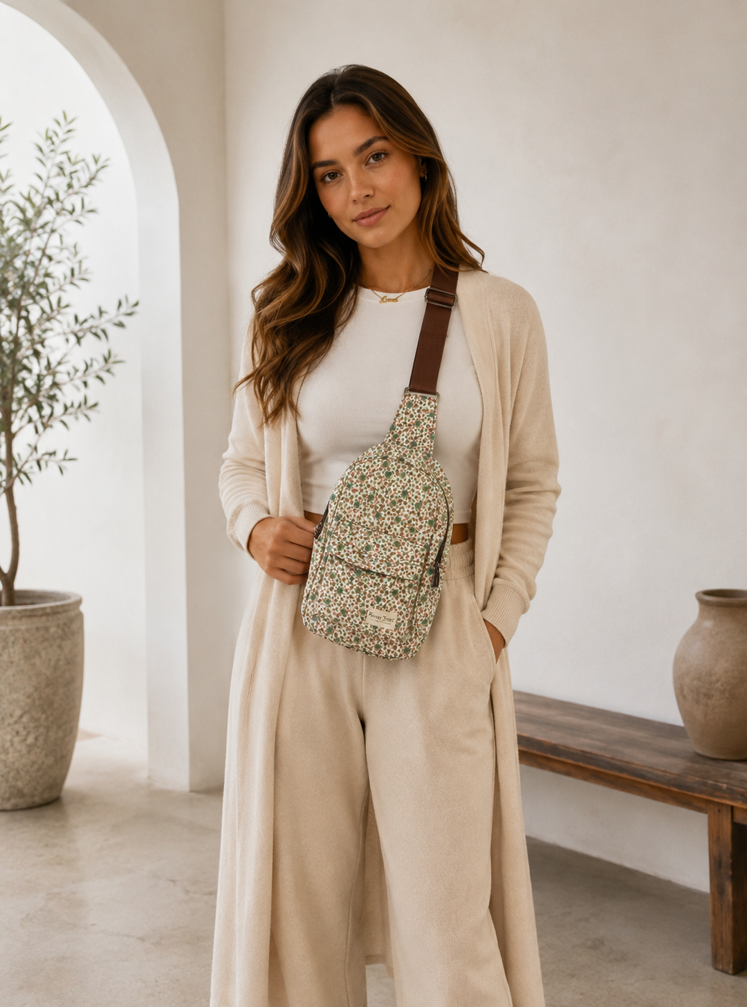 Wildflower Meadow Crossbody Backpack