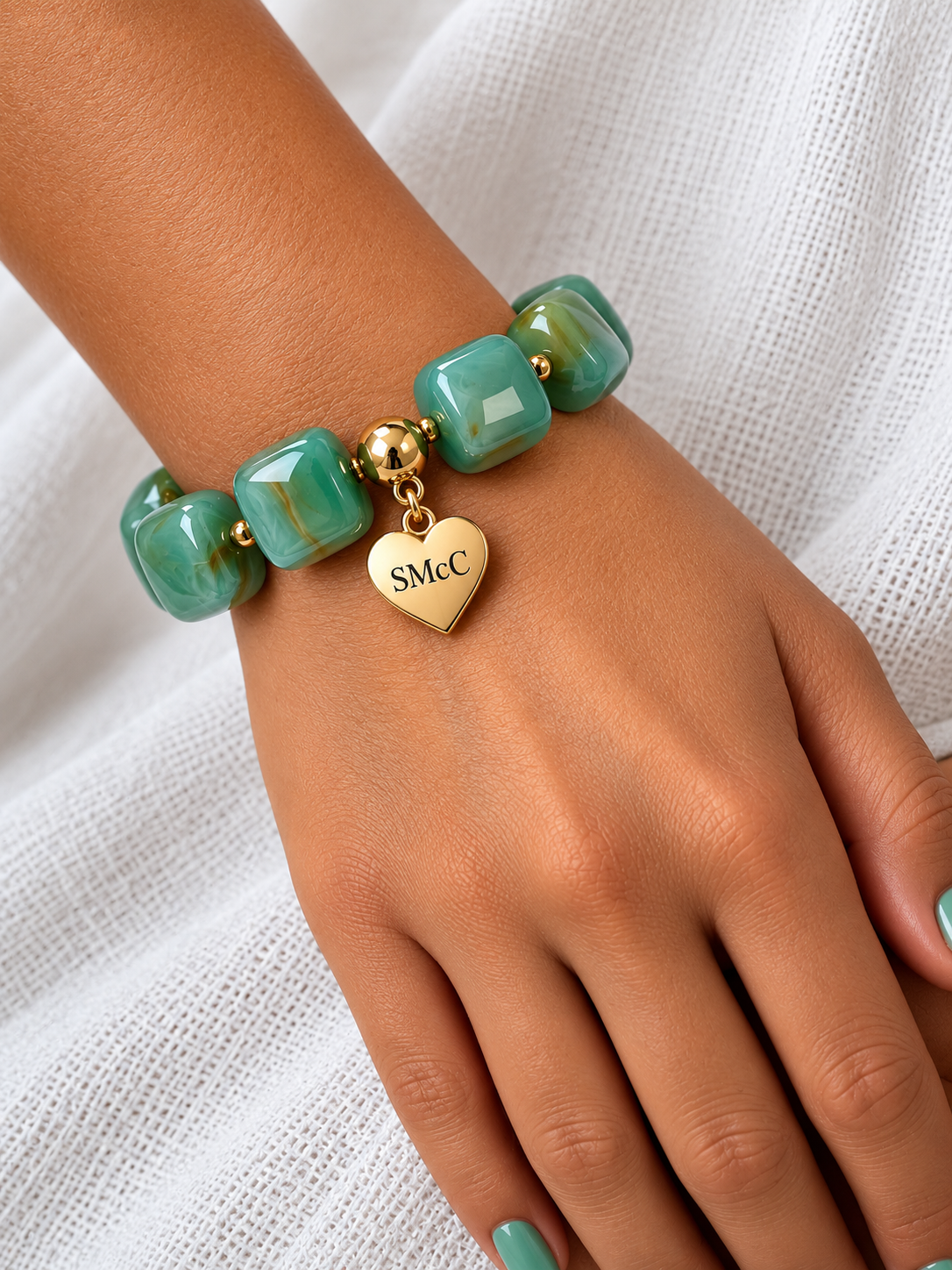 Amara Beads Jade Personalised