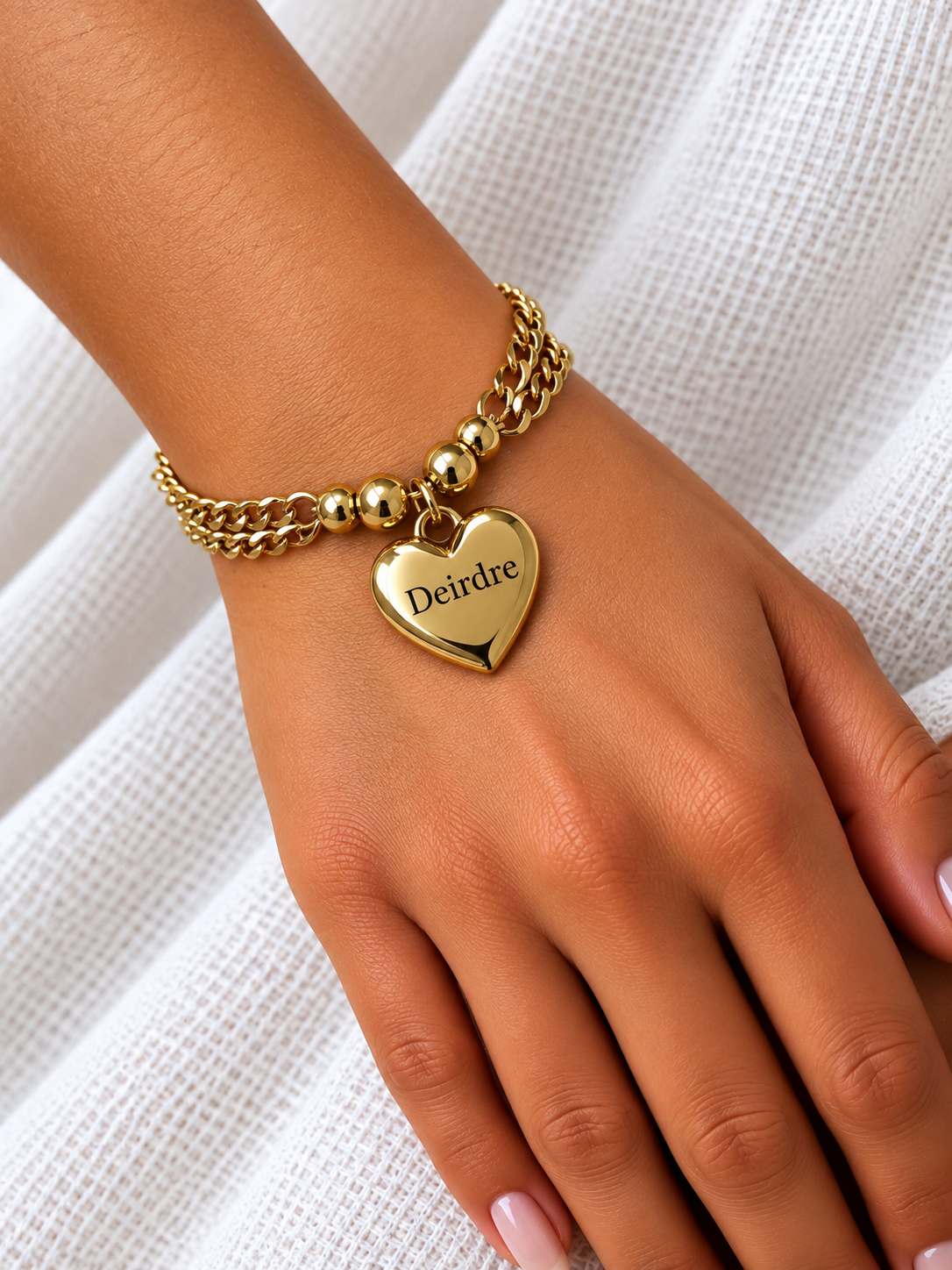 Cara Heart Bracelet Personalised