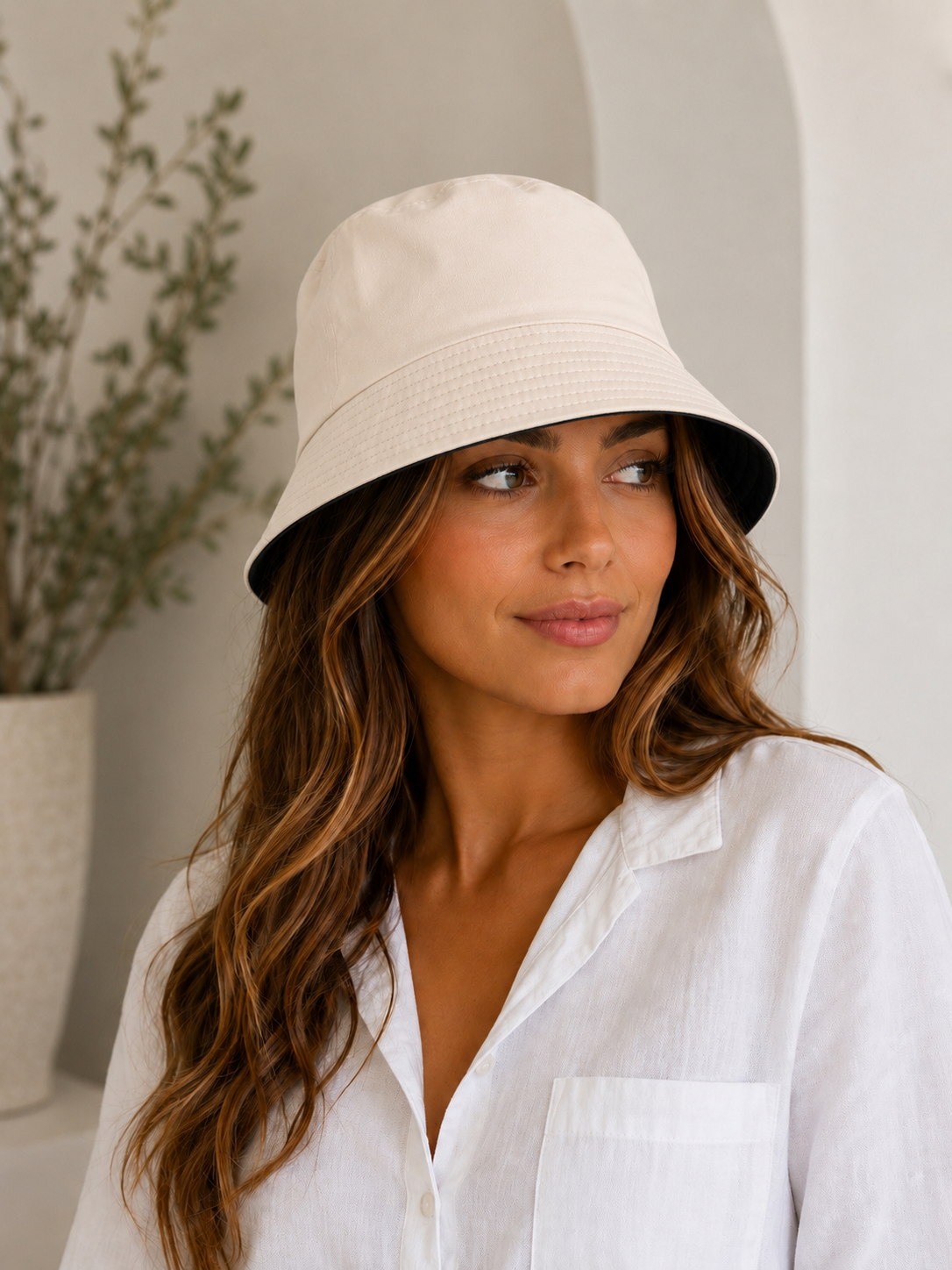Cream Breeze Bucket Hat