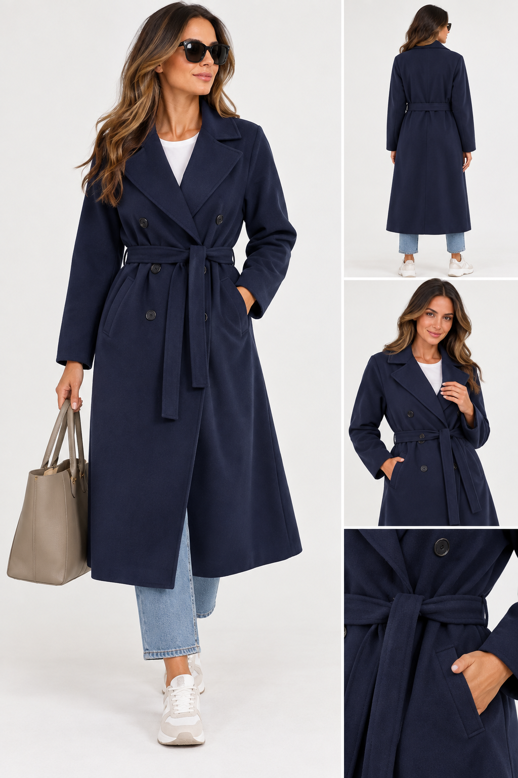 Midi Coat Navy