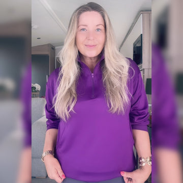 Scuba Zip Top Purple