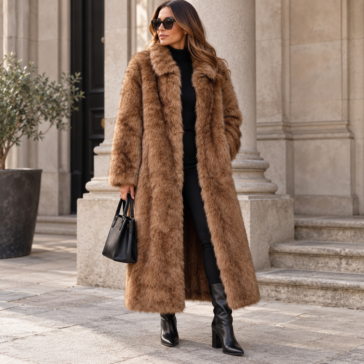 Pamela Faux Fur Coat