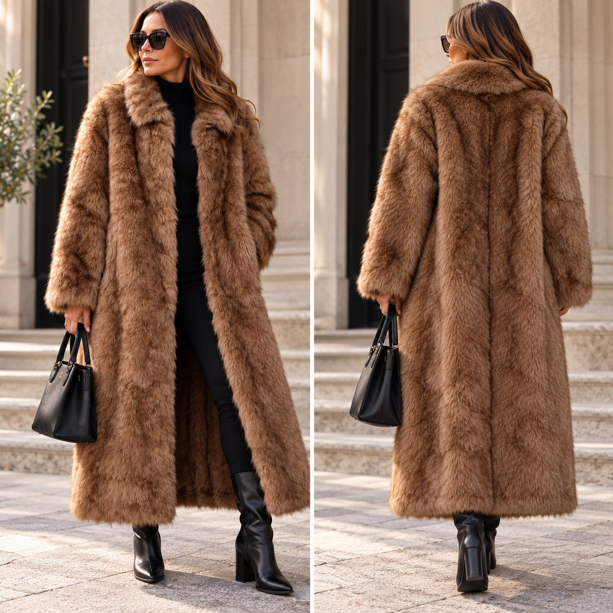 Pamela Faux Fur Coat