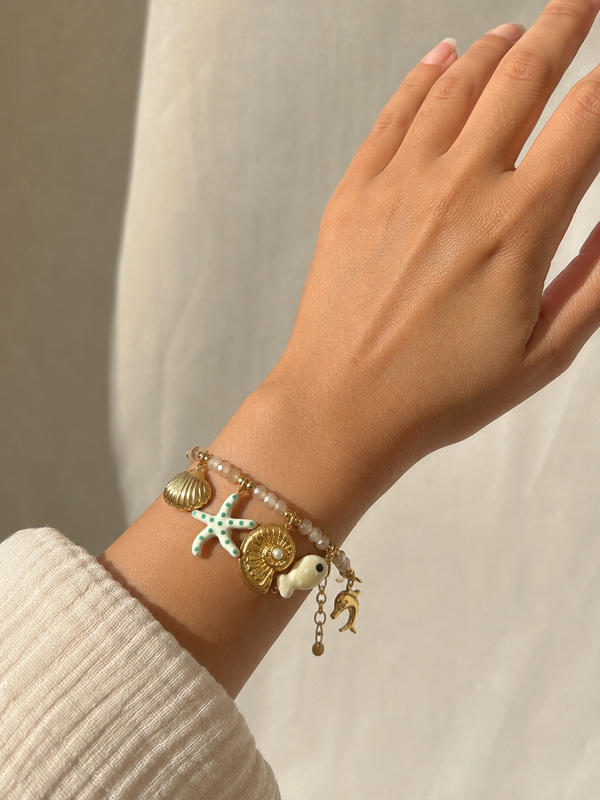 Coastal Charm Beaded Bracelet