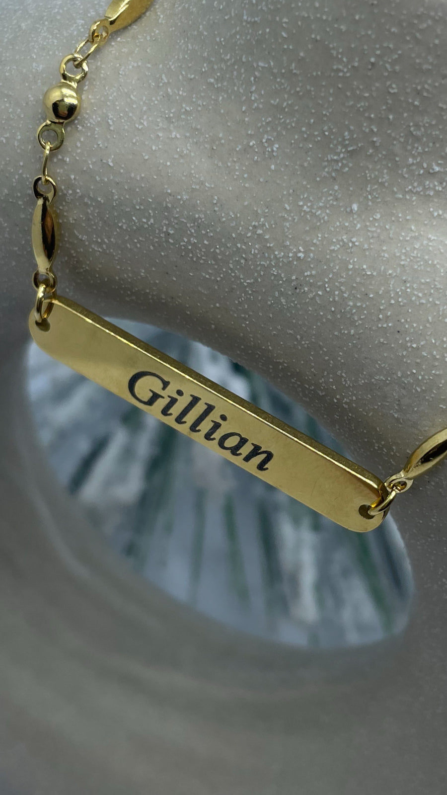 Bar Bracelet Gold ( Personalised )