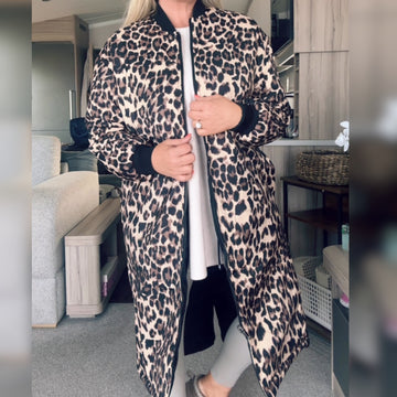 Leopard / Black Reversible Coat