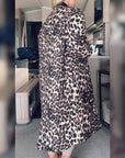 Leopard / Black Reversible Coat