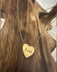 Heart Necklace Personalised