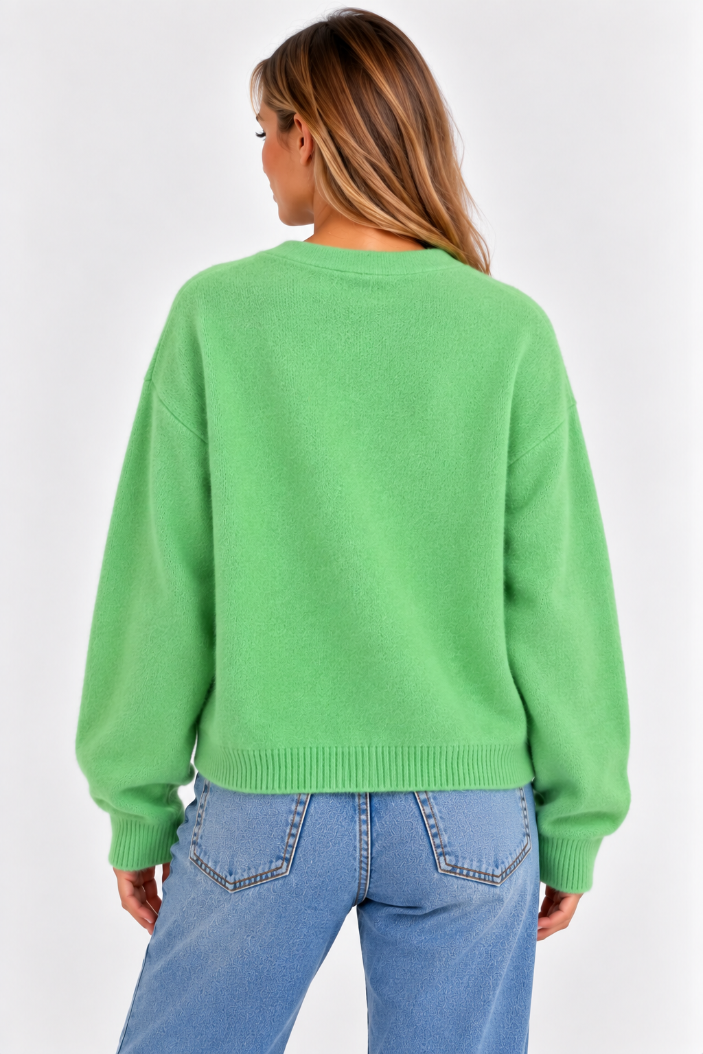 Apple Green Knit Cardi