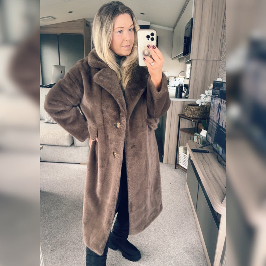 Jackie Faux Fur Coat