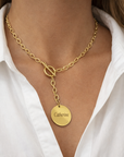 Drop Link Pendant Chain Personalised