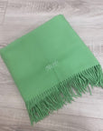 LONG Personalised Scarf Lime Green
