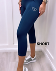 Short Active Walking Leggings Navy