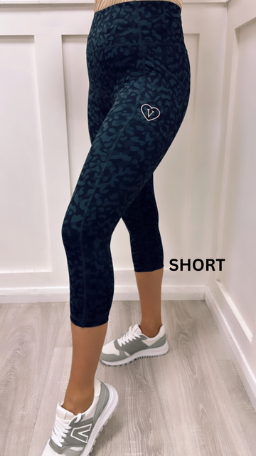 Short Active Walking Leggings Camo