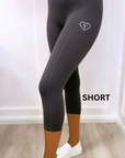 Short Active Walking Leggings Slate Grey