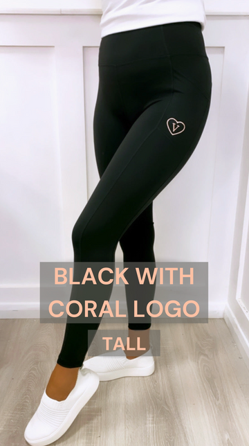 Tall Black / Coral Logo