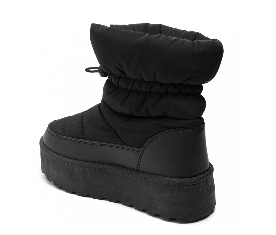 Quilted Winter Boot Black