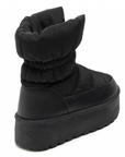 Quilted Winter Boot Black
