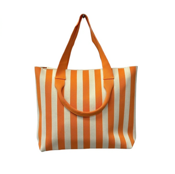 Large Elsie Bag Orange Stripe