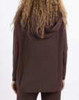 Sarl Knit Oversized Hoddie Chocolate