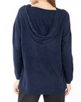 Sarl Knit Oversized Hoddie Navy