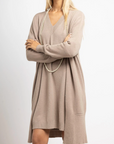 Sarl Knit Midi Cardigan Oatmeal